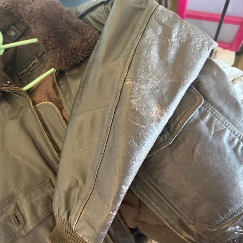 Men's Khaki and Brown Jacket